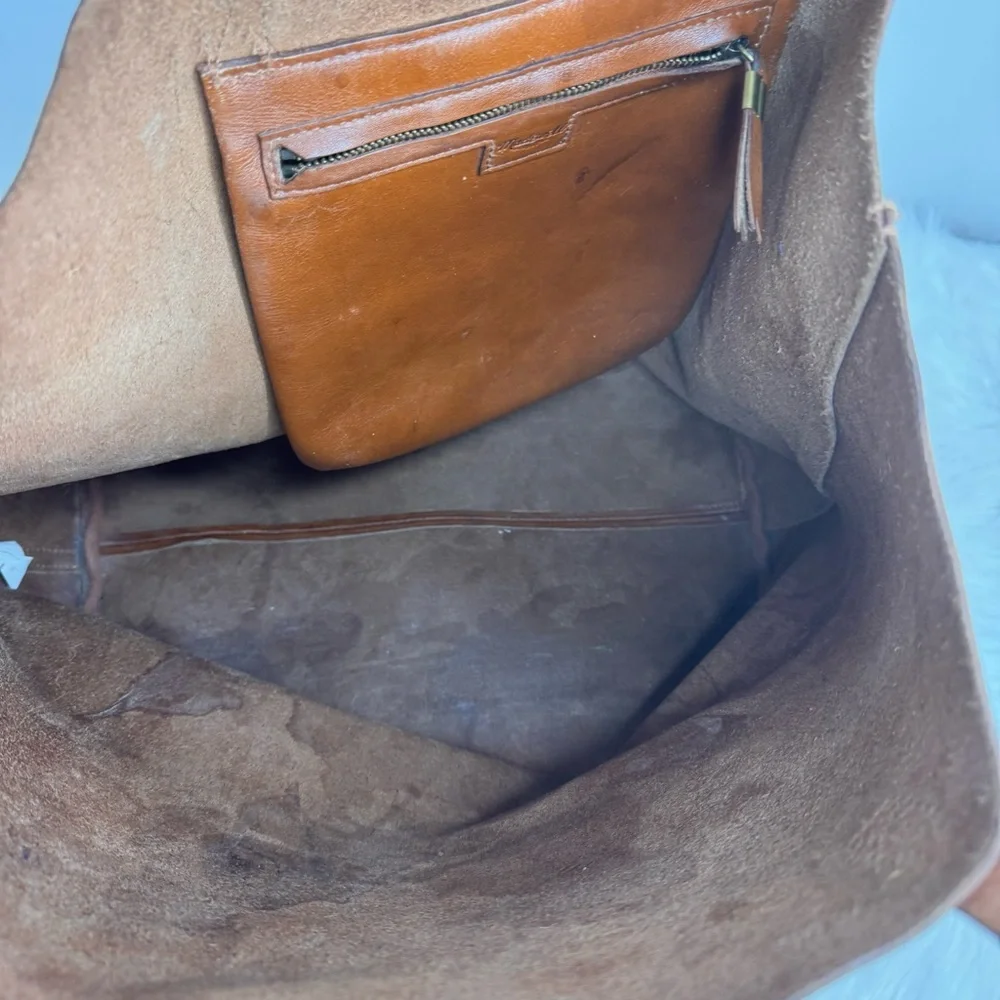 Madewell Transport Large Tote Travel Everyday Bag In English Saddle Leather